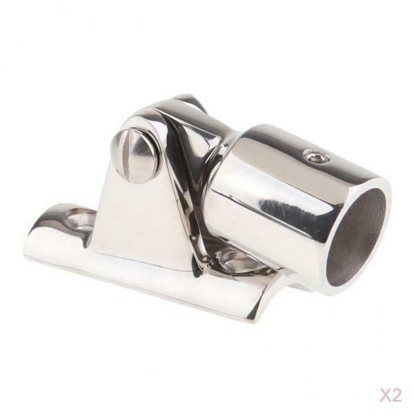 2x Hood Hardware With Stainless Steel Hinge For 3/4 "Boat Headsets