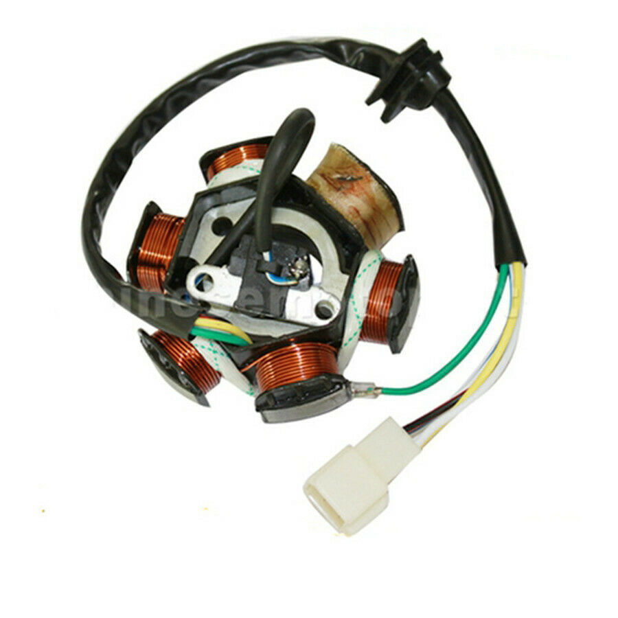 6-Coil 5 Wires Half-Wave Ignition Magneto Stator For GY6 50cc-125cc ATV Bike