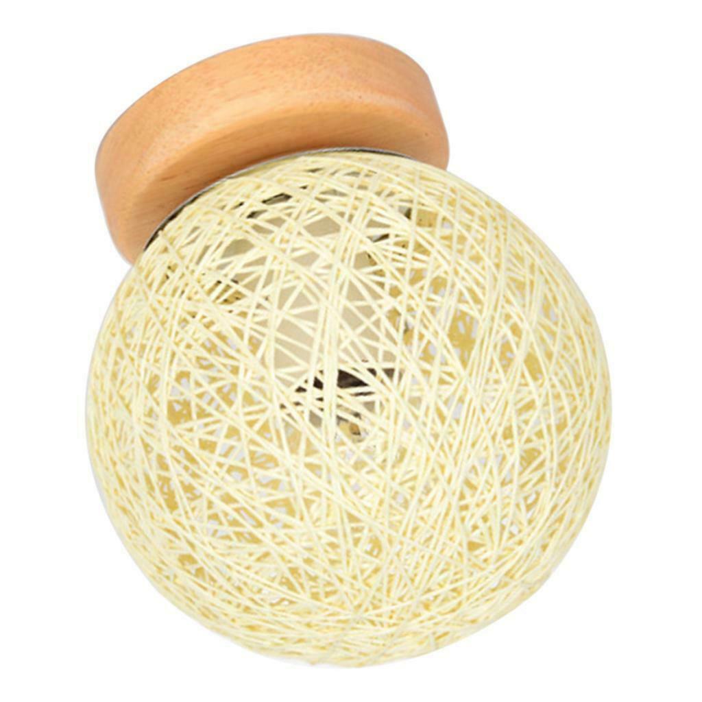 Rattan Ball Ceiling Light  Woven Lamp Decor for Bedroom Hallway Stairway