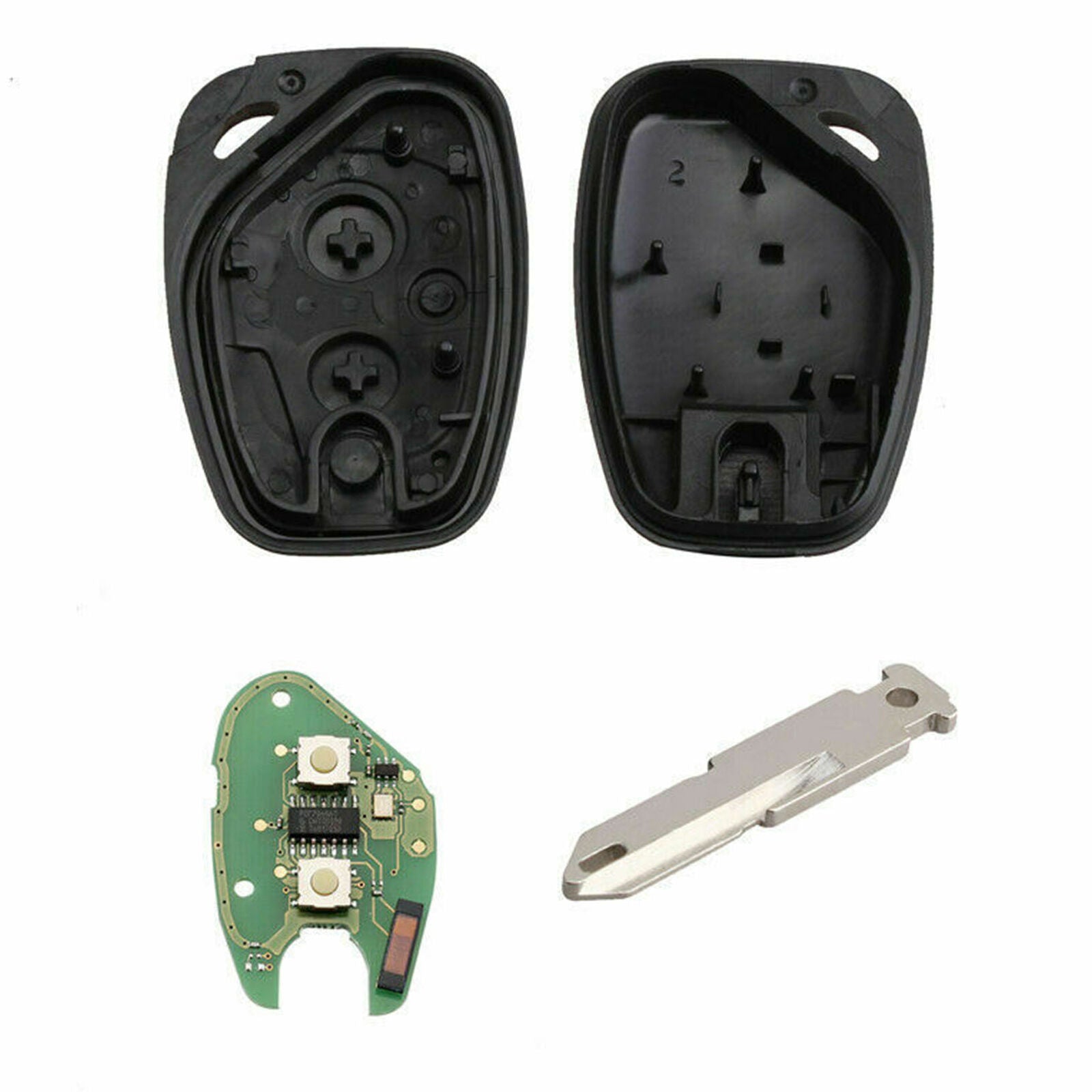 2 Button Chip 433MHz Remote Key Fob For Renault Master Vauxhall Vivaro Movano