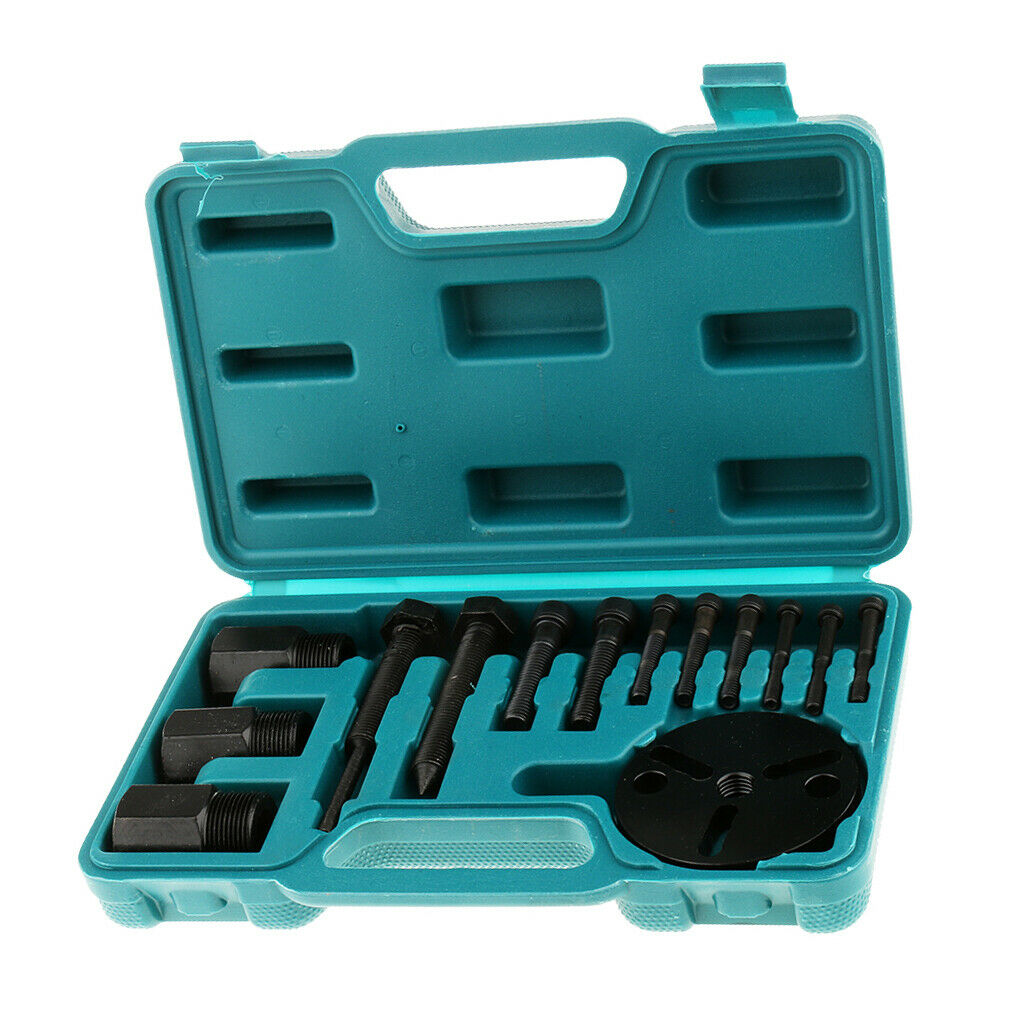 14 Pieces Car Air Conditioner A/C Compressor Clutch Puller Remover Tool Kit