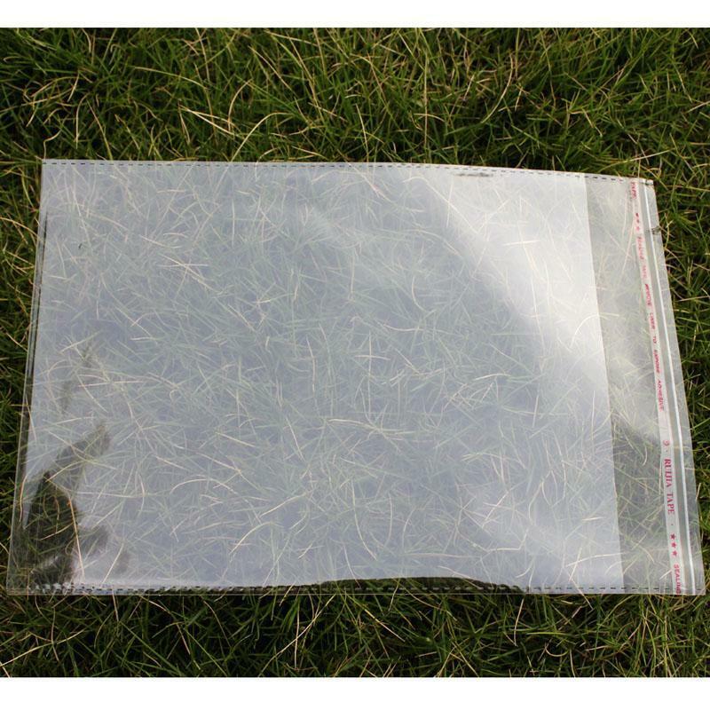 100pcs Resealable Poly Bags Transparent OPP Bag Plastic Bags Self Adhesive Seal