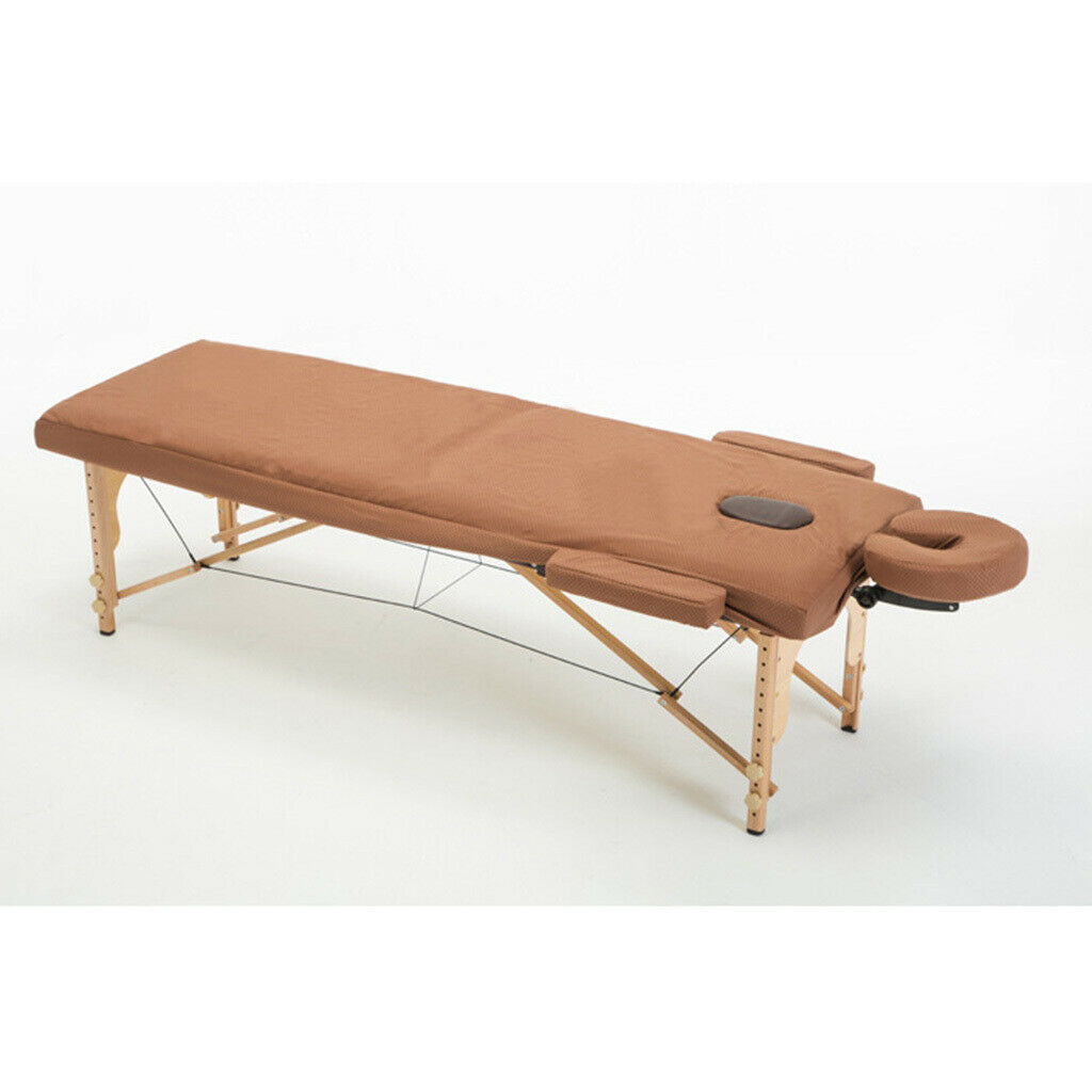 Reusable Massage Table Bed Sheets Face Cradle Hand Pillow Cover Kit Coffee