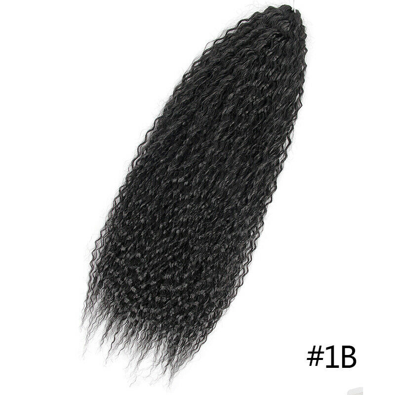 18" Synthetic Kinky Curly Crochet Hair Afro Curls Marley Braiding Hair Extension