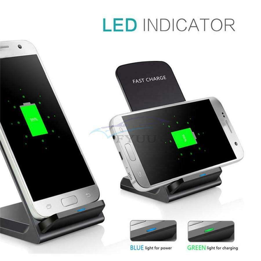 Output DC 5V-9V/1-2A Black Portable 10W Wireless Charging Body Charger Cable Set