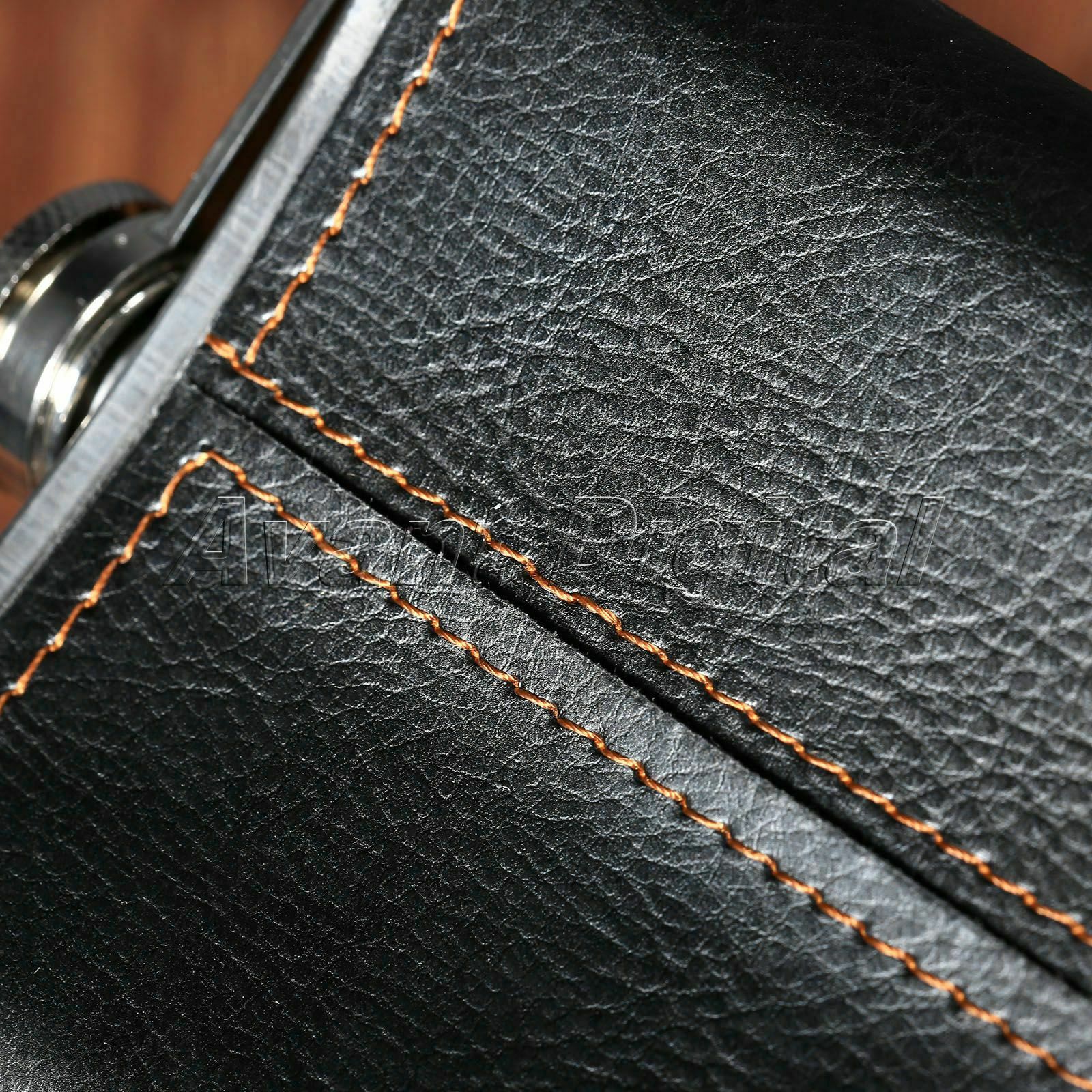 7oz Portable PU Leather Stainless Steel Hip Flask Pocket Liquor Whiskey Flagon