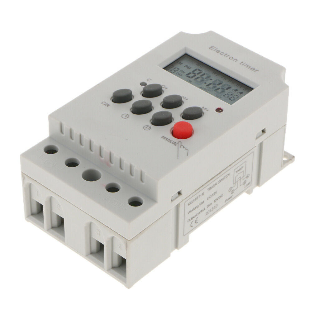 Programmable Digital Intermediate Relay Timer Swtich Micro Relay AC DC12V