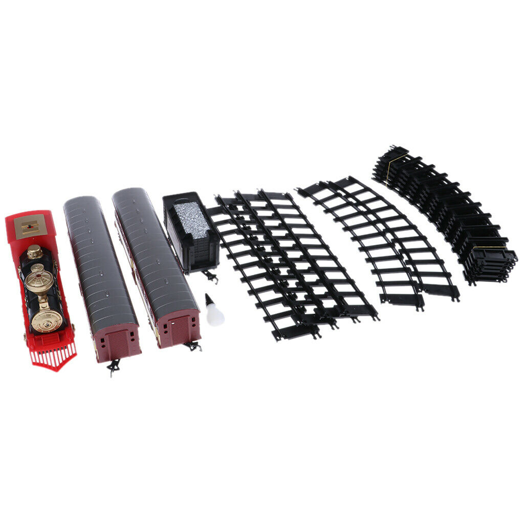 Kids Classic Locomotive Steam Train Battery Operated Train with Sound Lights