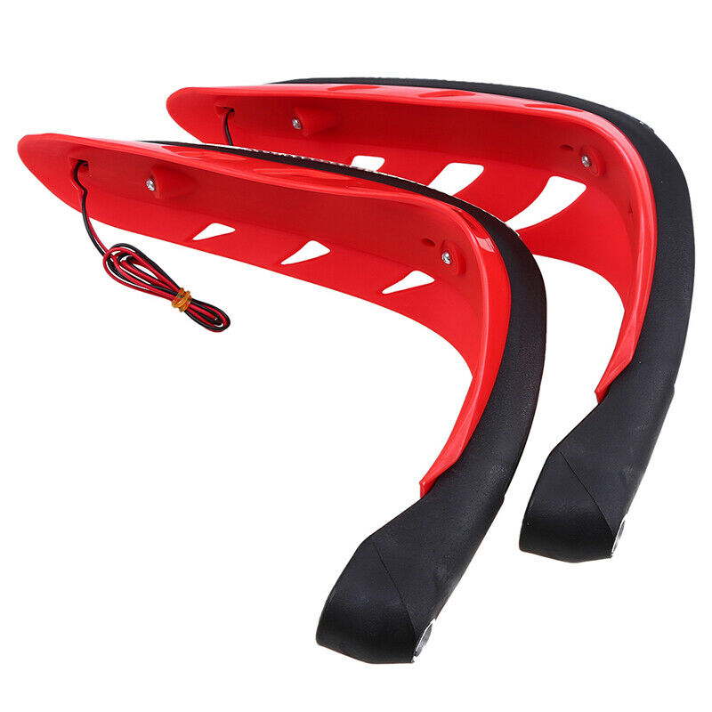 Pair LED Indicator Light Motorcycle 1" Handlebar Mounting Hand Guard Protection