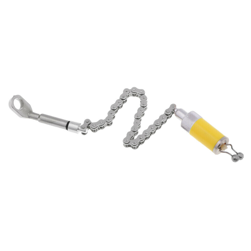 Carp fishing bite indicator chain indicator yellow