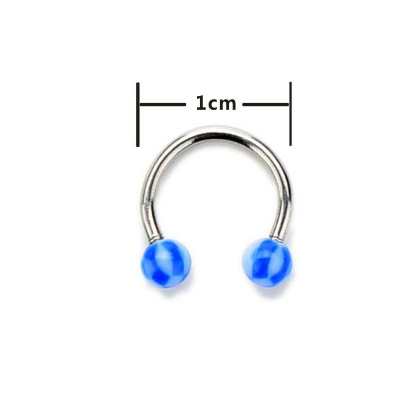 10x Eyebrow Lip Tongue Nose Navel Belly Button Studs Body Piercing lyPGrr.l8