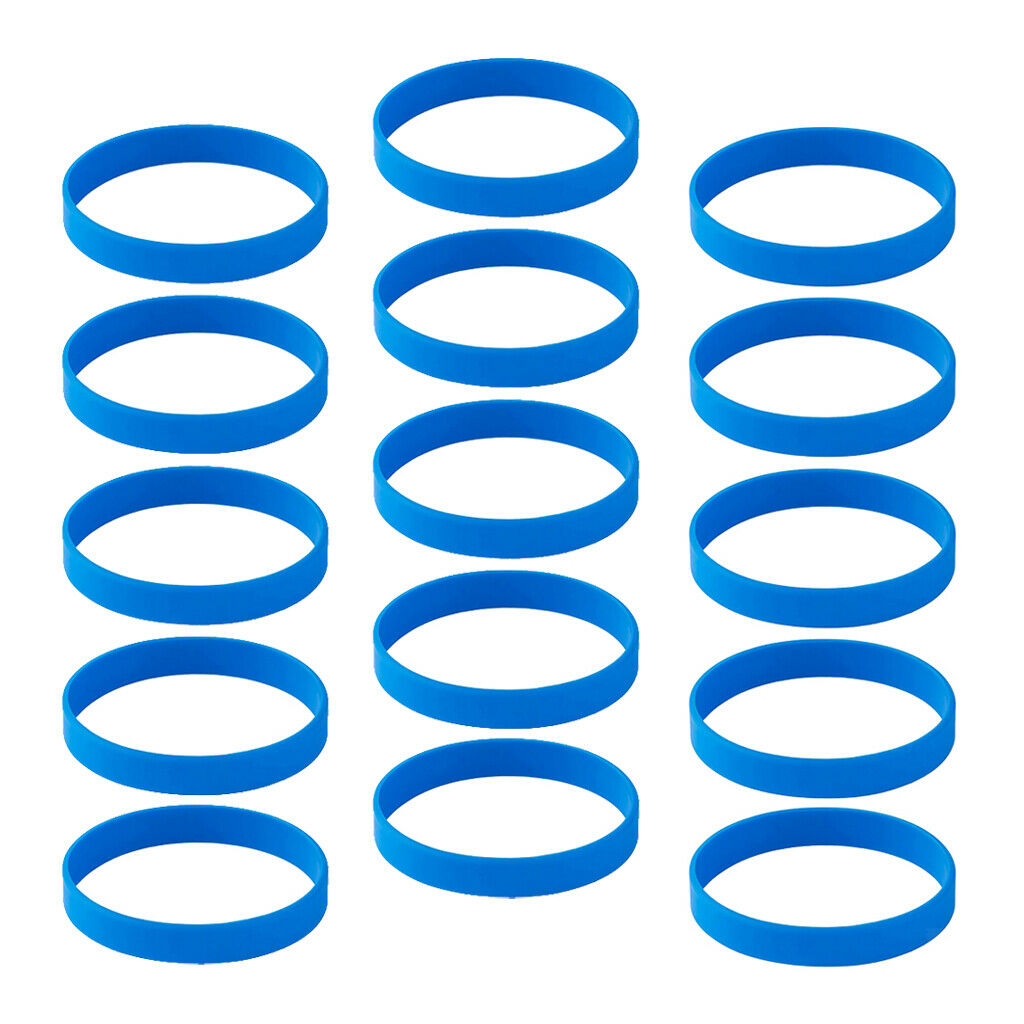 30pcs Bright Color Rubber Wristbands Fashion Sports Bracelet Stretch Bangle
