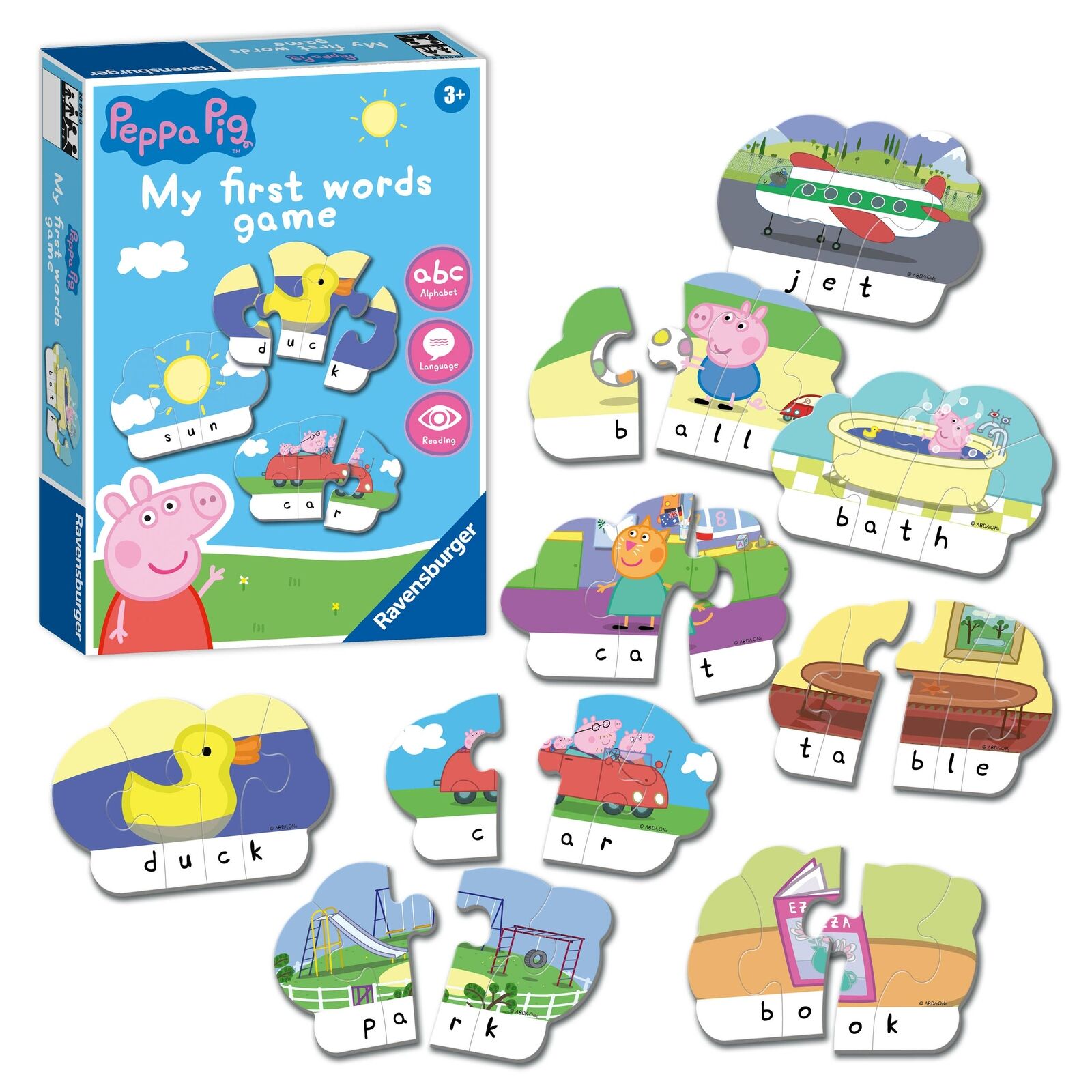 20838 Ravensburger My First Word Games: Peppa Pig Card Game Children Age 4+
