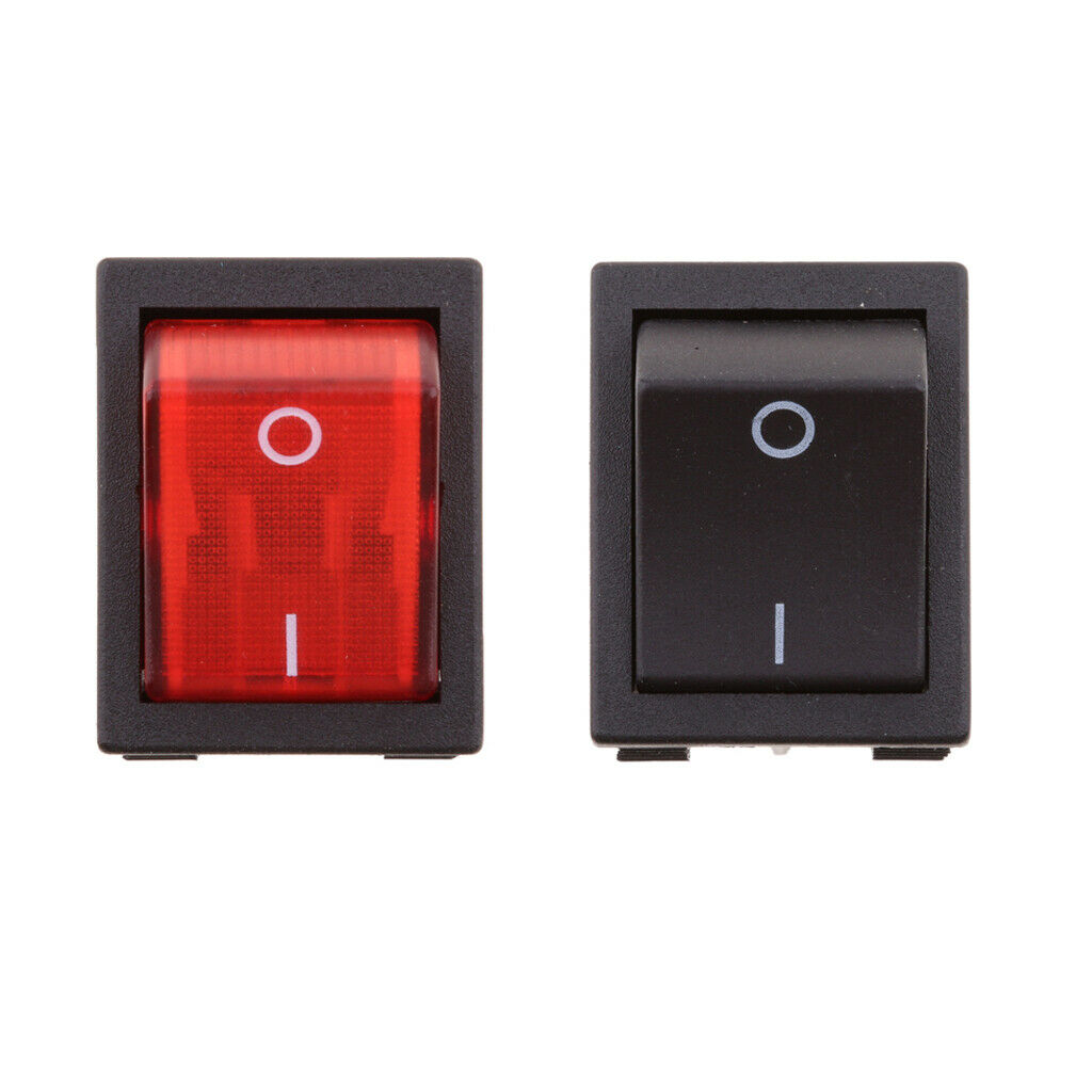 2Pcs AC 20A/250V 4 Pin On/Off SPDT Rocker Switches Universal Fit for Car, Auto,