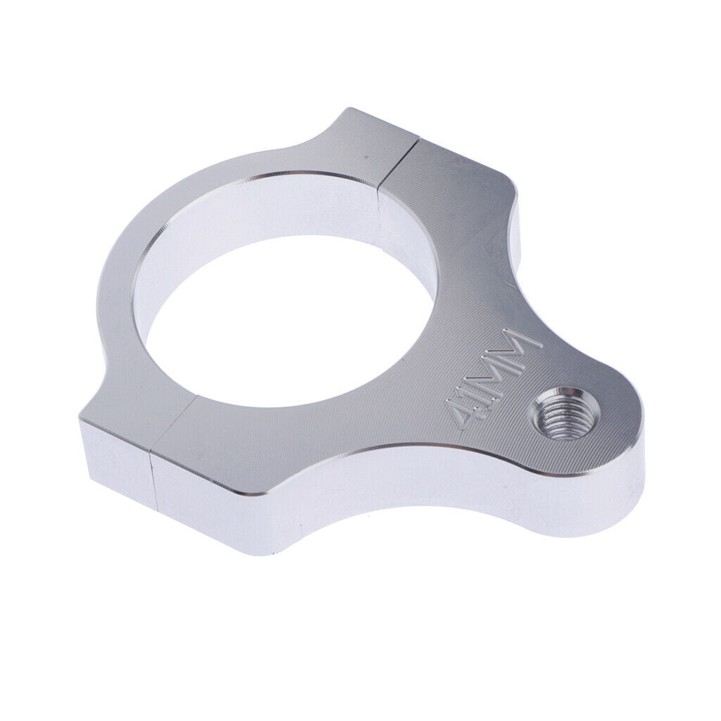 Motorcycle Aluminum Steering Damper Fork Frame Mounting Clamp Bracket 41mm Parts
