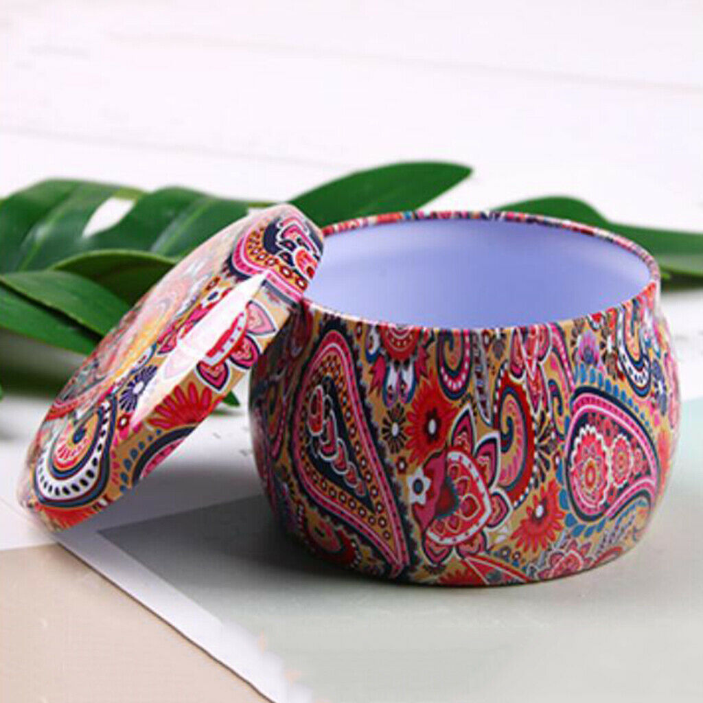 2 PCS/Set Tinplate Box Cookies Candy Storage Jar for Christmas Wrapping Gift
