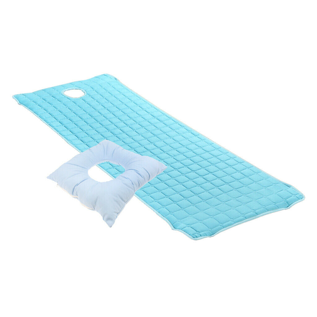 Salon Massage Bed Mattress Sheet with Face Cradle Cushion Pillow Pad Set