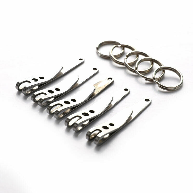 5Pcs Outdoor Quicklink Tool EDC Bag Suspension Clip with Key Ring Carabin.l8