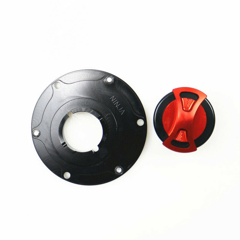 Red CNC Fuel Tank Cap Cover For Street Bike Kawasaki Z250 Z300 Ninja 250 300 EX