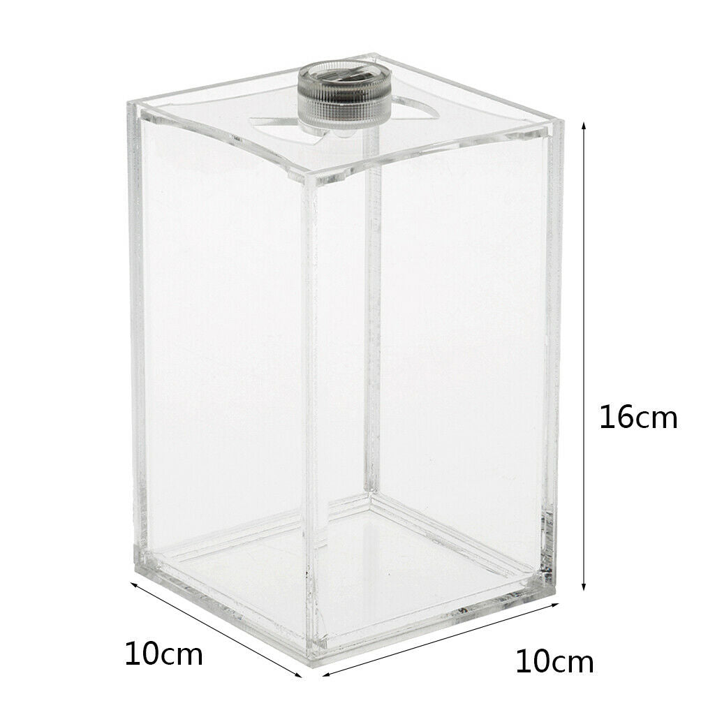 Acrylic Clear Aquarium Tropical Sea Aquatic Betta Fish Small Tank Led Light