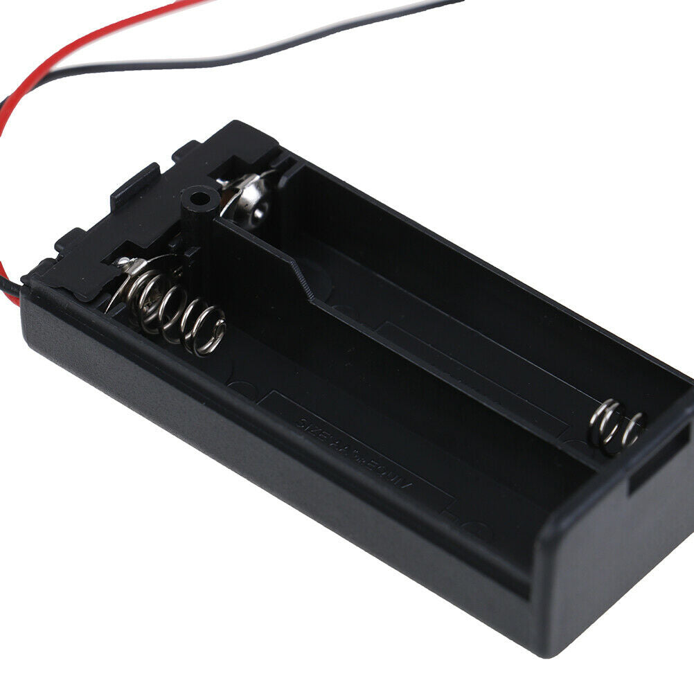 2x AA 3V battery holder connector storage case box ON/OFF switch with lea.l8