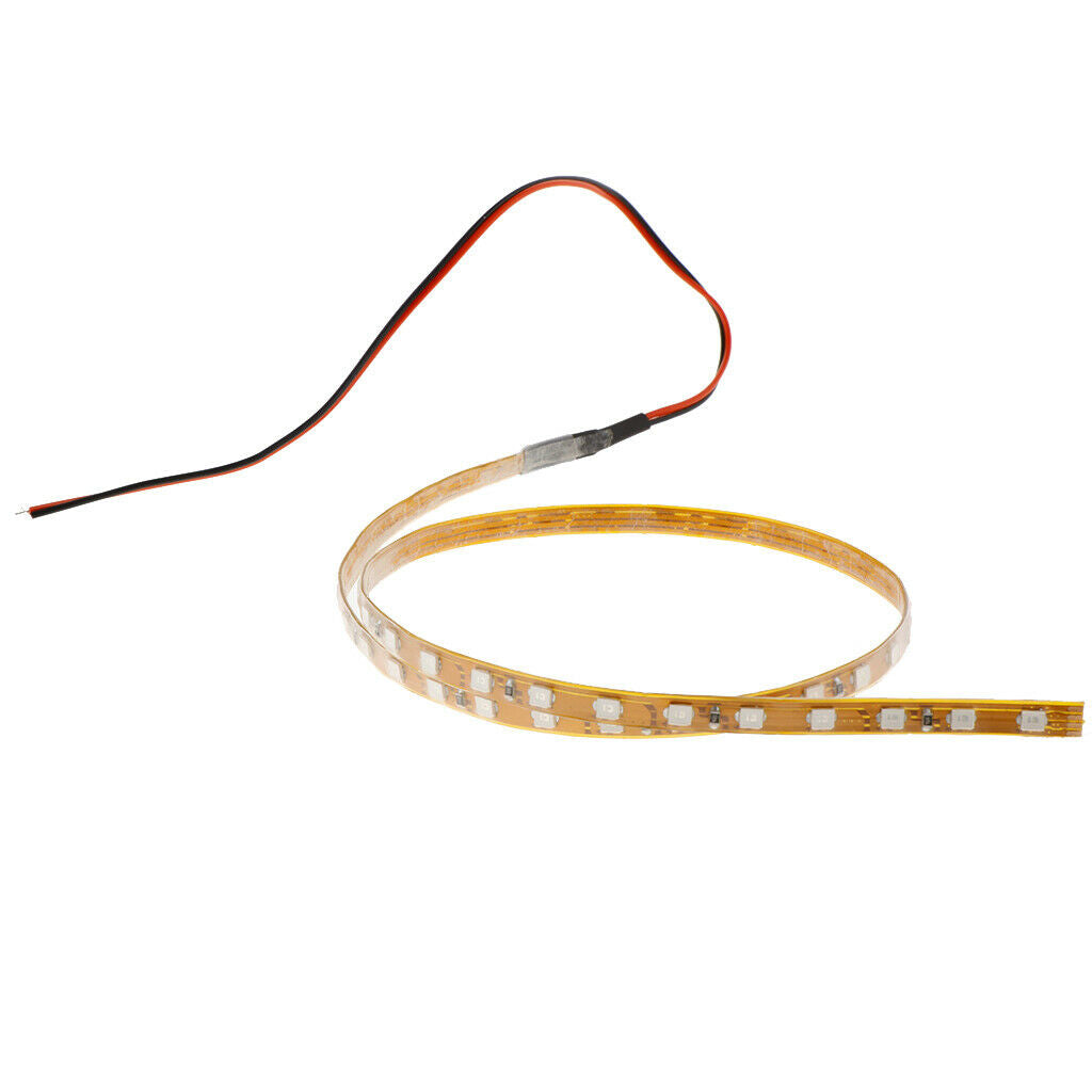 Multi-Color LED Motorcycle Ground Strip Light Kit w/ Wire Colorful