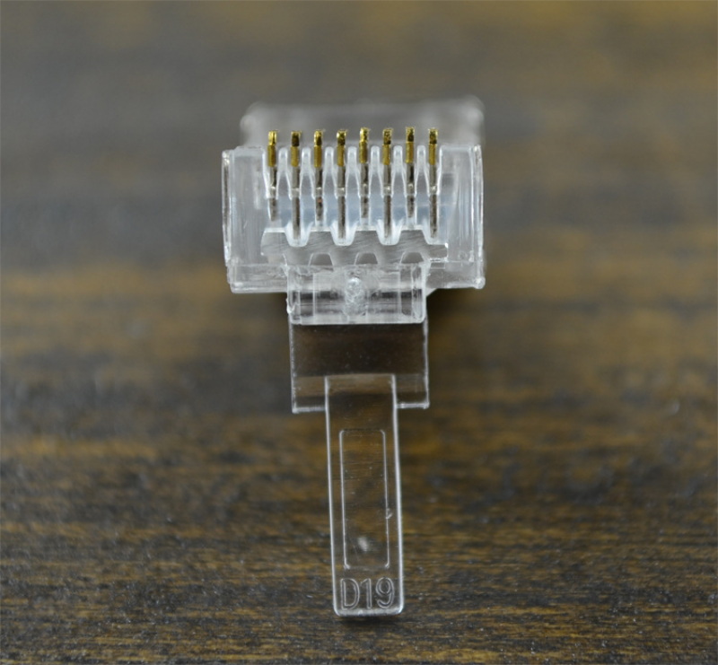 Rj45 Category 6 Copper Shell Shielded Crystal Head Cat6 Iron Shell Crystal Head