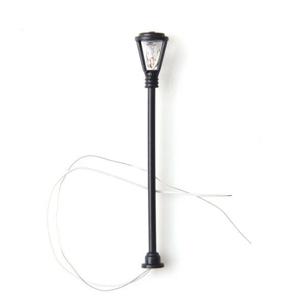 6cm Height 20Pcs Single Head Lamp Lamppost Light for Garden Park Scene 1/100