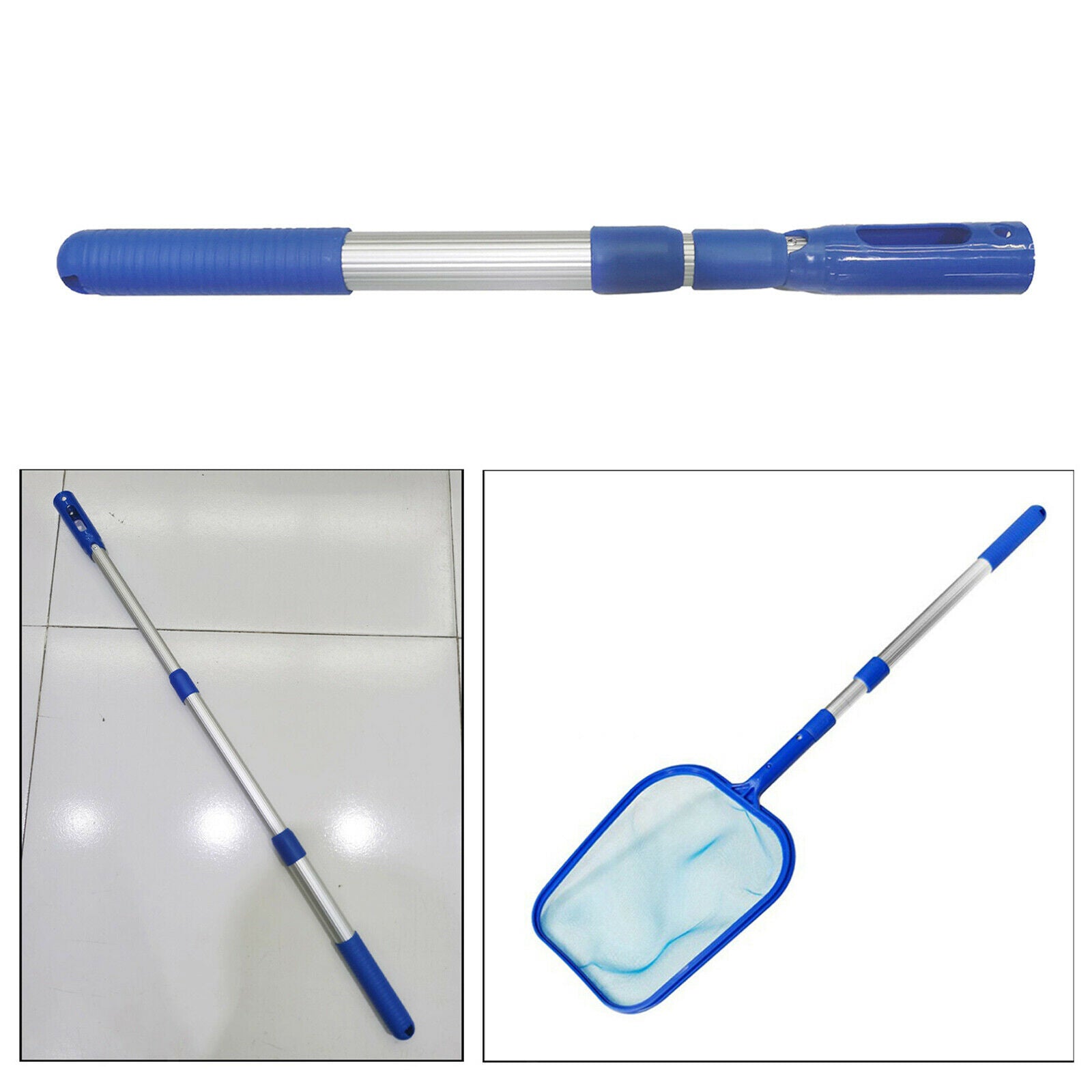 Handheld Aluminum Spa Swimming Pool Telescopic Pole for Leaf Net