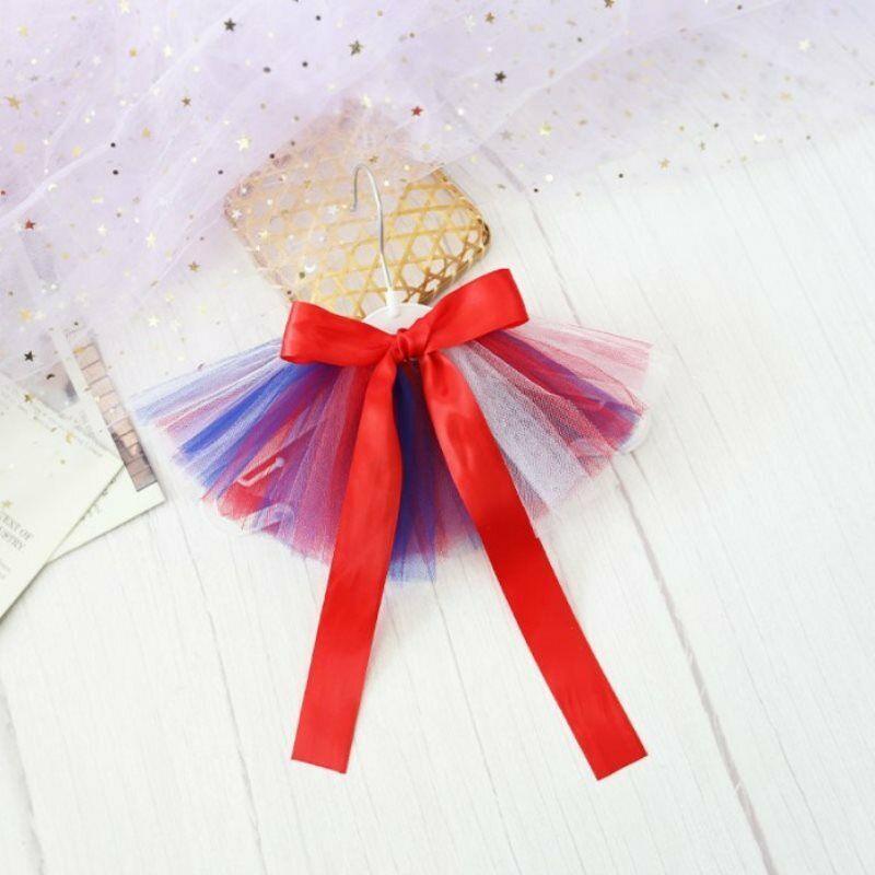 Lace Princess Tutu Dress Clothes Apparel Costume Independence Day Pet Mes.l8