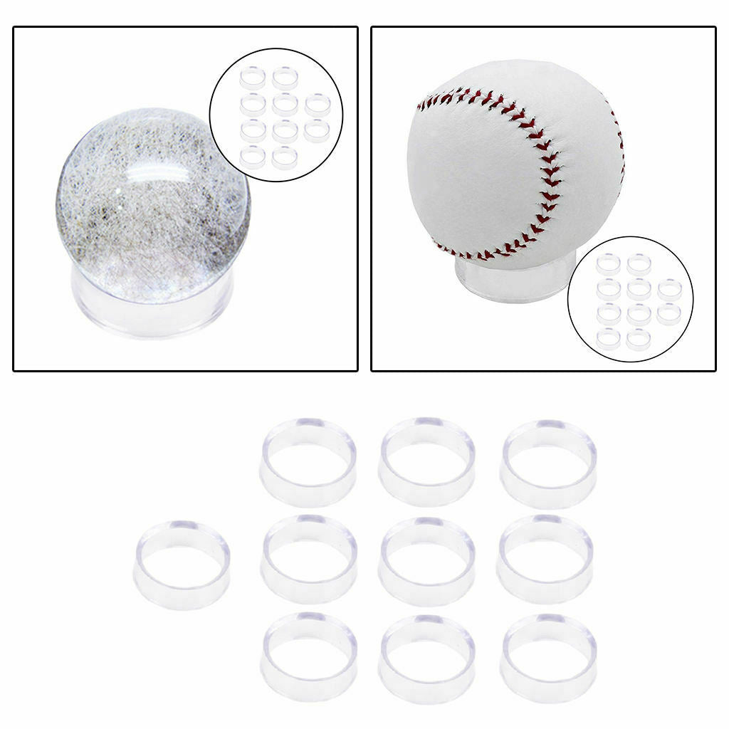 30Pcs Transparent Display Stand Crystal Ball Quartz Glass Stone Base Decor