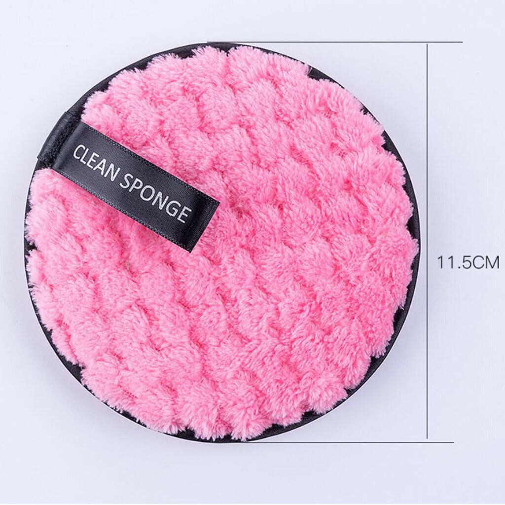 4Pcs Microfiber Cloth Cotton Pads Makeup Remover Puff Towel Cleaning Wipe