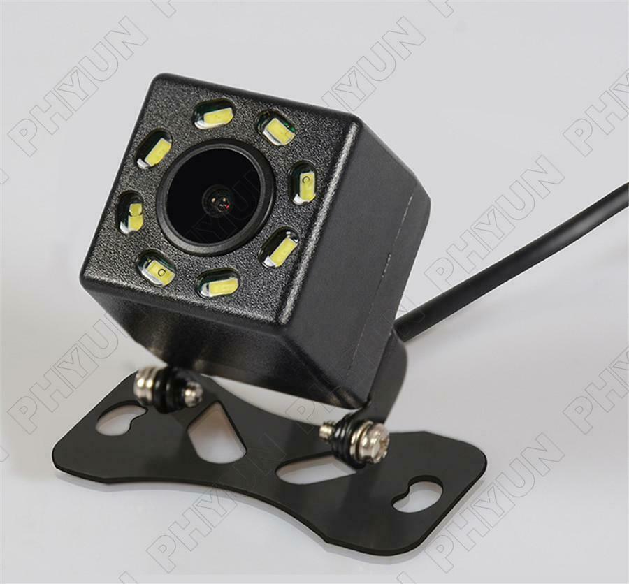 12V HD 8 LED Dynamic Trajectory Car Rearview Camera Reverse Parking Night Vision