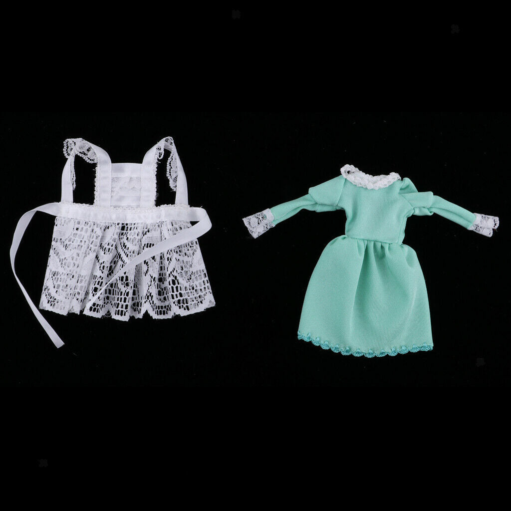 Adorable Maid Outfit Uniform Suit Clothes for 12inch Neo Blythe Pullip Licca
