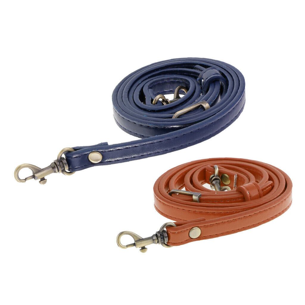 Pack of 2 Leather Strap Chain Replacement - 120cm - Adjustable and Durable,
