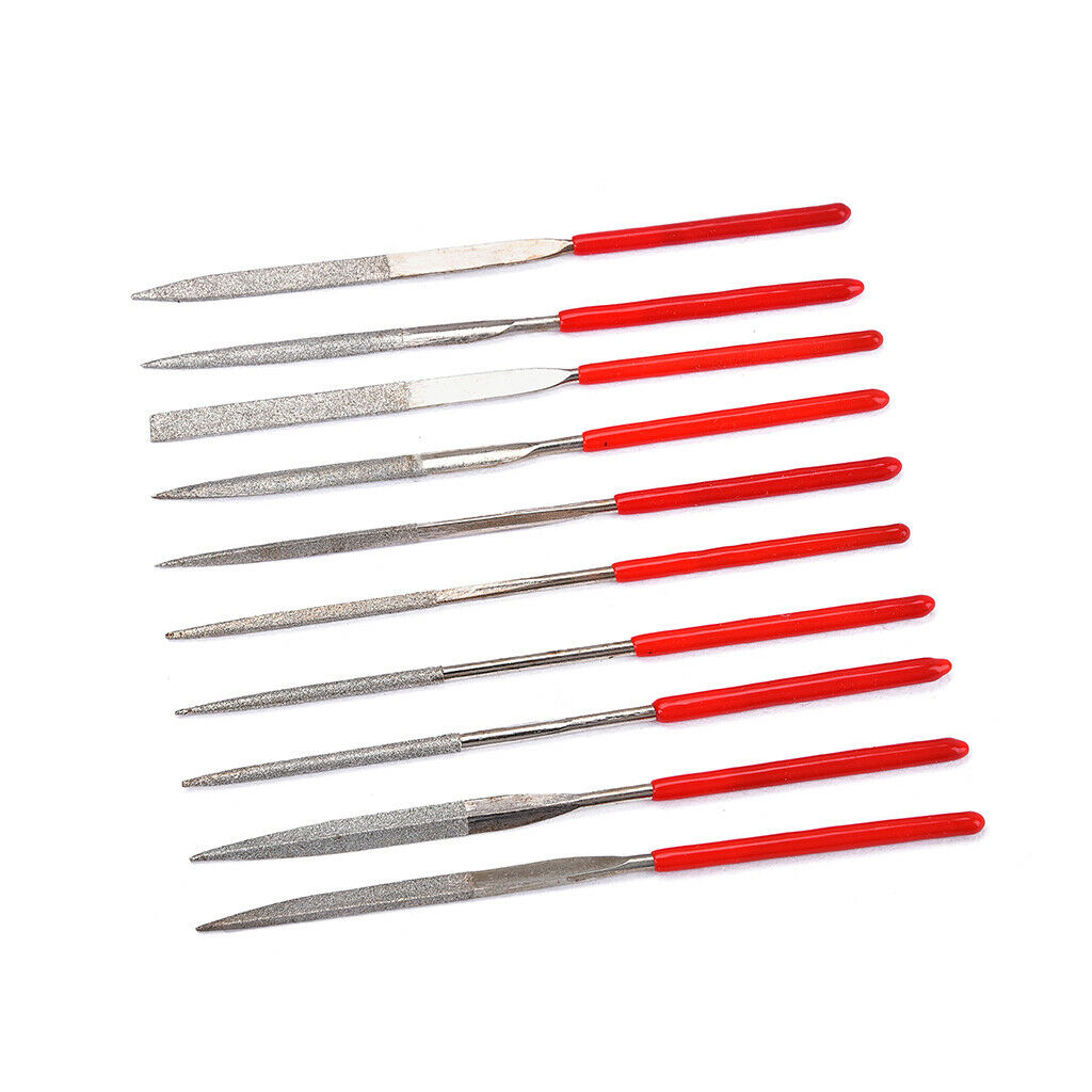 Guitar Instrument Repair Tool Set Sanding Frets Nut Files Set 10 Pieces