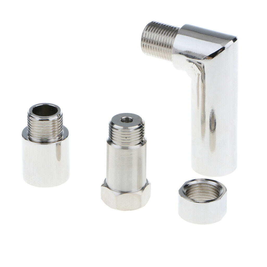 1 Set O2 Sensor Angled Extender Spacer 90 Degree 02 Bung Extension M18X1.5