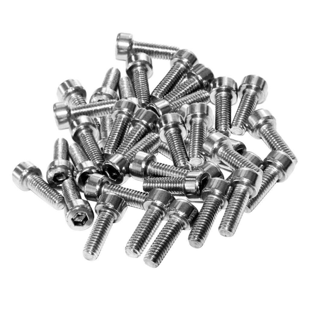 100 Piece 1/4 Inch-M3*8mm Hex Socket Button Head Bolts Screws