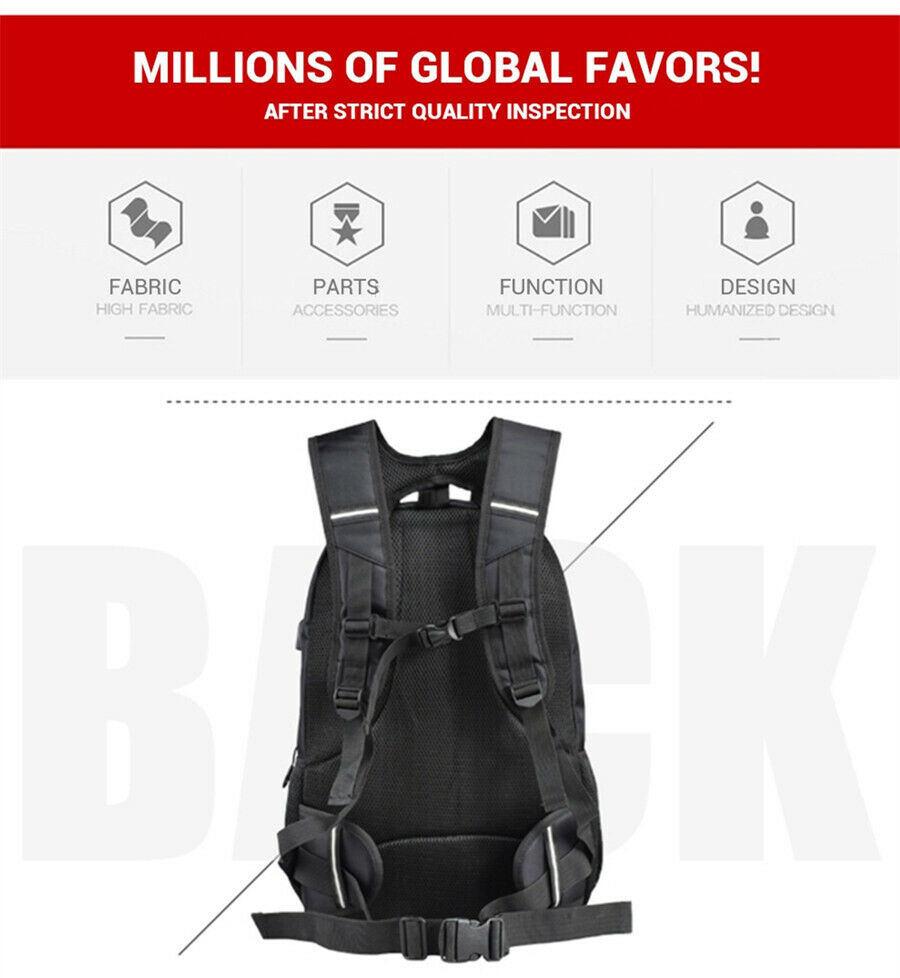 Motorcycle Backpack Tank Bag Carbon Fiber Color Motorbike Helmet Bag Luggage Bag