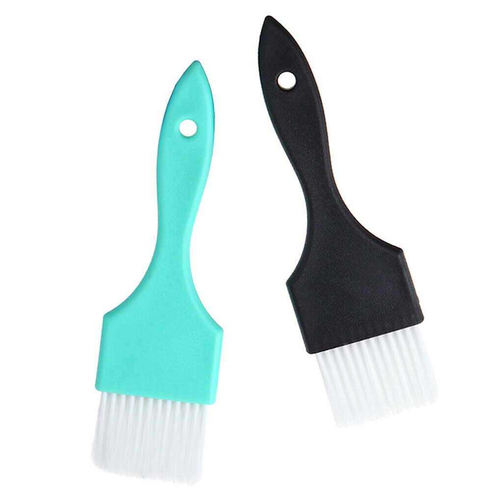 2x Hair Coloring Dye Tint Brush for Balayage Keratin Application Blue+Black