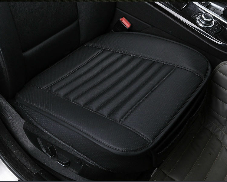 Useful Bamboo Charcoal Seatpad PU Leather Car Office Chairs Seat Surround Cover
