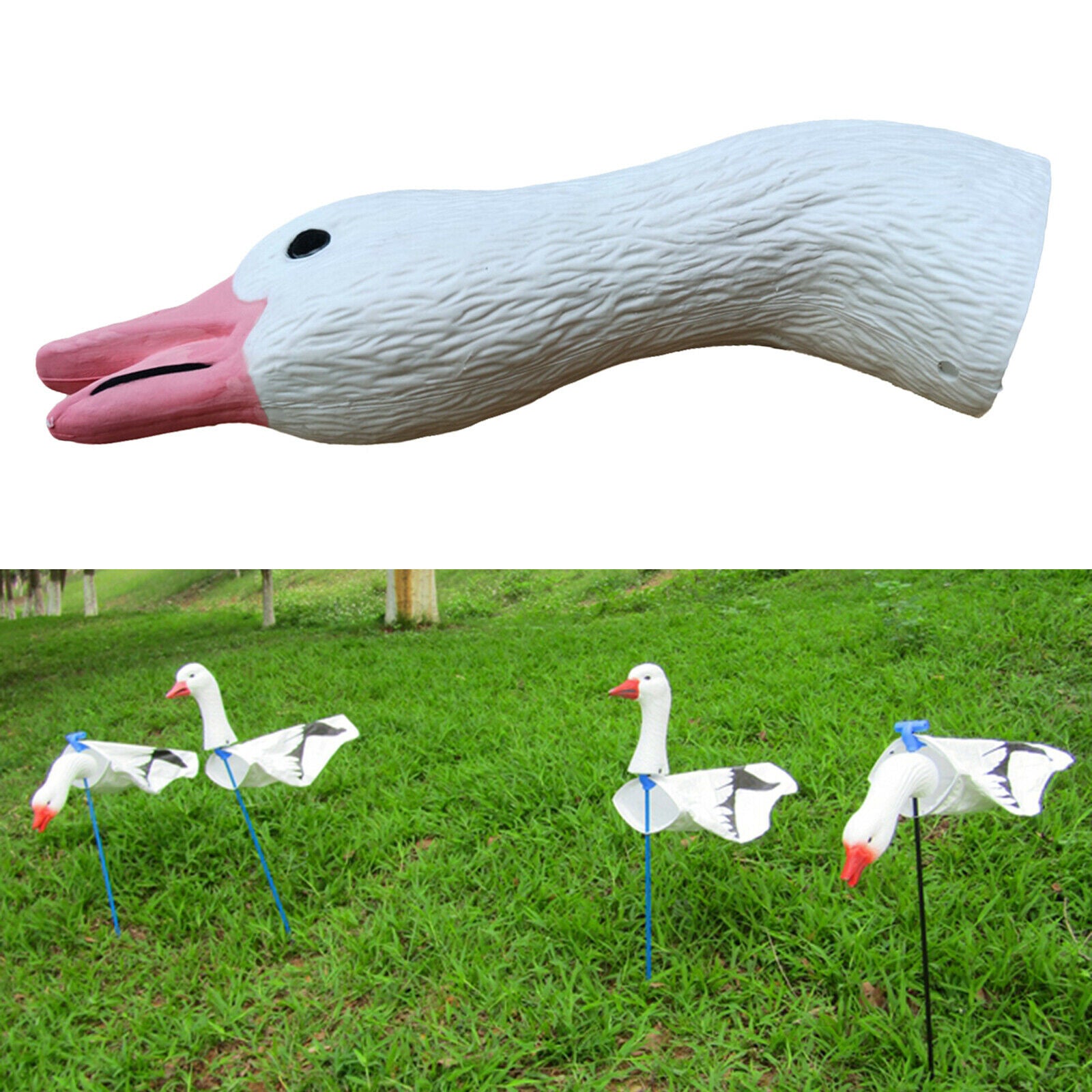 Hunting Windsock Decoy Bags Snow Geese Goose Neck Reusable Flexible Head