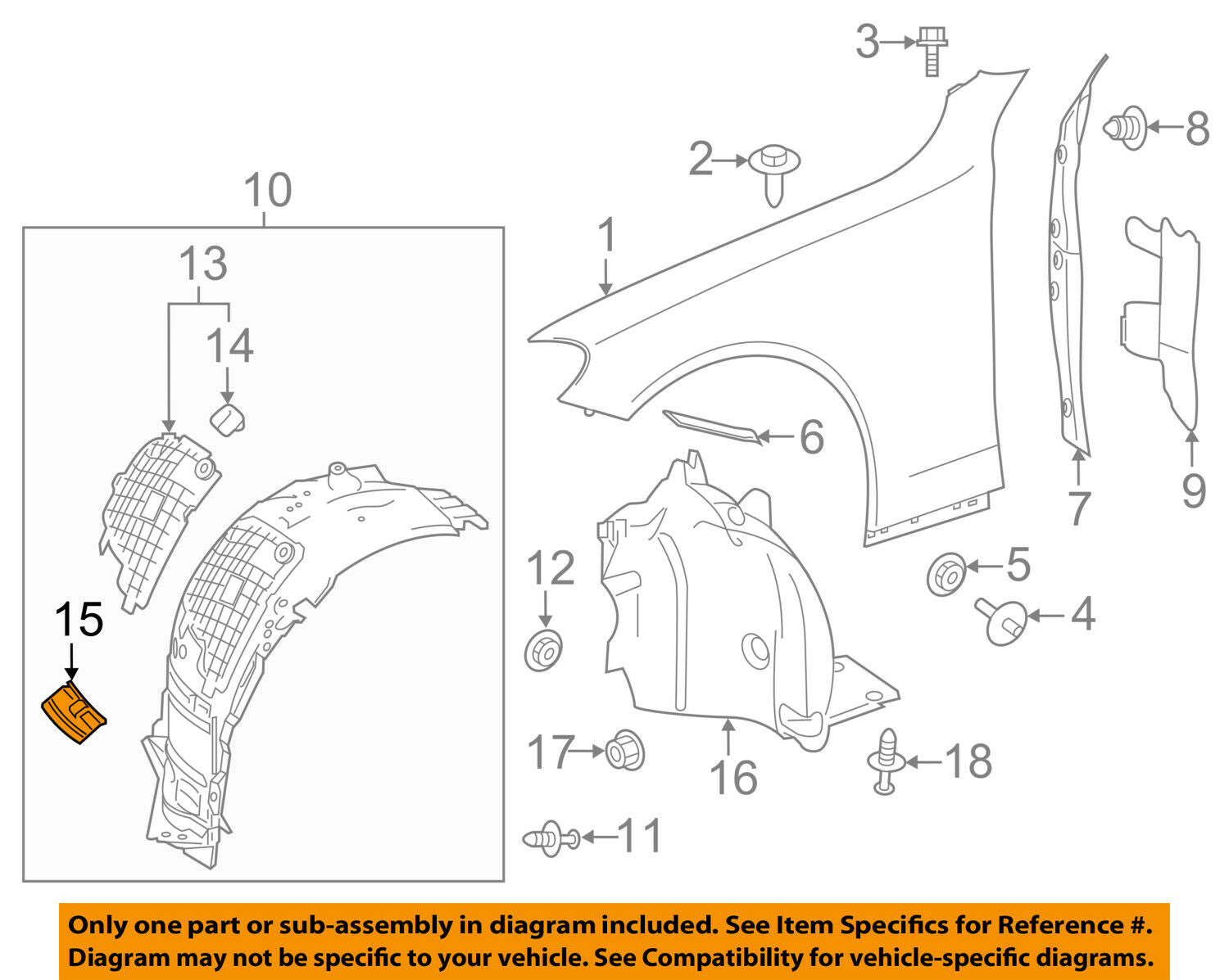 Fender-Front Seal SERVICING FLAP Fit For MERCEDES Benz 2017-2018 E400 2136909102