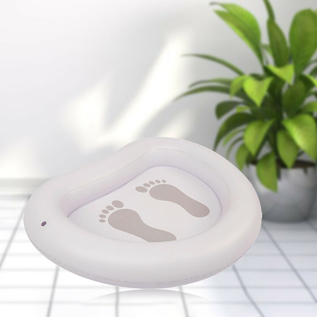 Swimming Pool Foot Bath Washing Tub Inflatable Soak Basin Spa Foot Tray