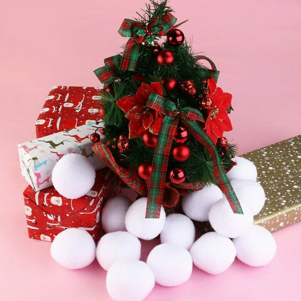 50x Simulation Snowball Indoor Christmas Decor Christmas Tree Decors Snowball