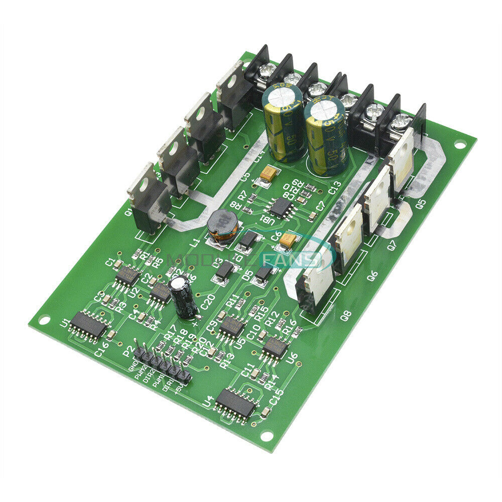 15A Dual Motor Driver Board Module H-bridge DC MOSFET IRF3205 Peak 30A 3V-36V