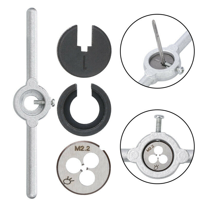 New 31Pcs Metric Hand Tap, Round Cutter Male Threader Combo Set