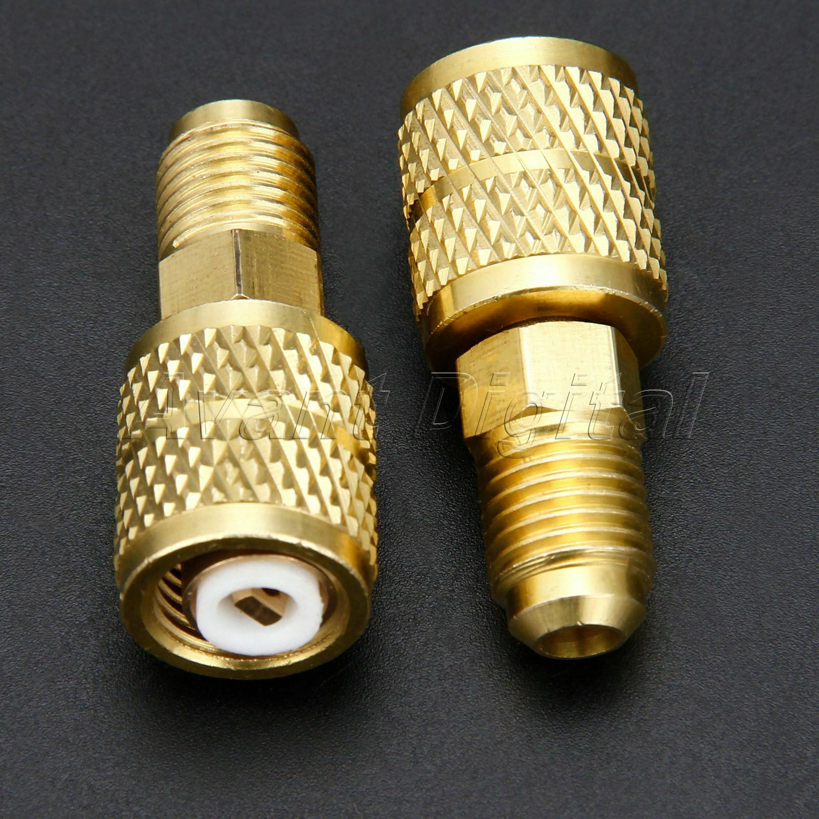 Straight R-410a Adapter for Split HVAC System 5/16" Female 1/4" Male Ductless