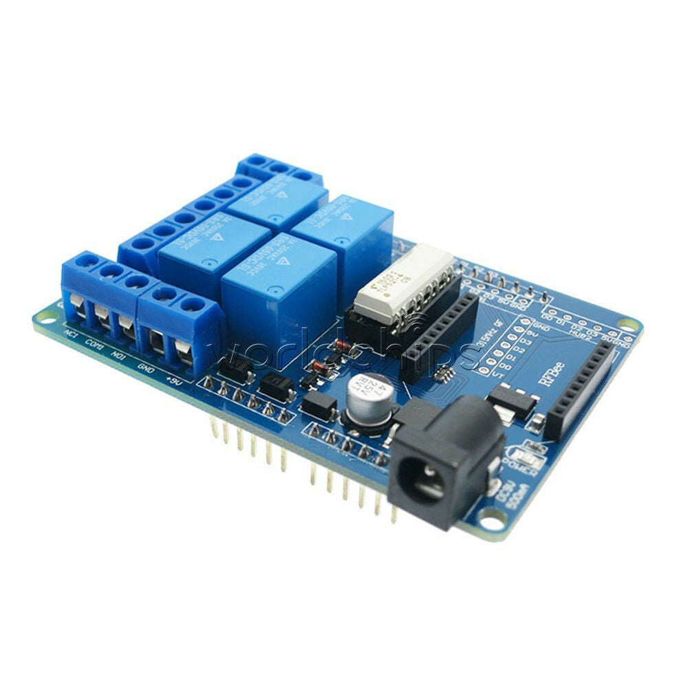 4 Channel Relay Shield Optocoupler Module V1.3 9V for Arduino MEGA2560 R3 XBEE