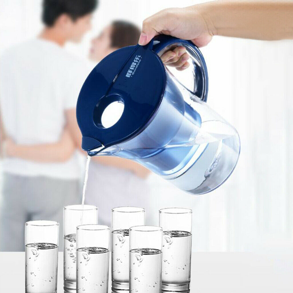1x Water Filter Pitcher Water Reduces Chlorine Metals Clean Water Household Jug